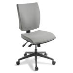 Eden Office Edge Mid Back Upholstered Office Chair 5-Way Ergonomic Adjustment - High comfort moulded foam seat - Bond Shark fabric - 10 Years Local Warranty