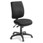 Eden Office Sport High Back Office Chair 5-Way Ergonomic Adjustment - Keylargo Ebony fabric - High Comfort Moulded Foam Seat - 10 Years Local Warranty