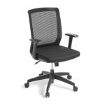 Eden Office Media Boardroom Media Boardroom Office 3-Way Ergonomic Adjustment - Height Adjustable Armrests - Black seat fabric and black mesh backrest - 140kg max user weight - 5 Years Local Warran