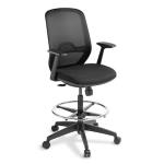 Eden Office Sprint High lift Task Chair With Armrest - Comfortable contoutred Mesh Backrest - Supportive Seat of High-resilience foam - -Architectural Footrest - For Max 140kg Users - 5 Years Local Warranty