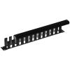 Dynamix PP-CMC01 19" 1RU Finger Cable Management Bar with protective cap - Black colour Dynamix PP-CMC01 19" 1RU Finger Cable Management Bar with protective cap - Black colour
