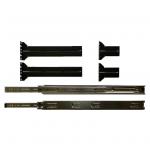 Procase 20" Ball-bearing slide rails. Used for mounting rackmount chassis onto cabinets.