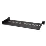 StarTech CABSHELF1U7V 1U Vented Server Rack Cabinet Shelf - 7in Deep Fixed Cantilever Tray - Rackmount Shelf for 19" AV/Data/Network Equipment Enclosure with Cage Nuts & Screws - 44lbs capacity