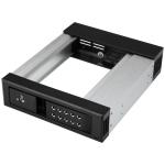 StarTech.com HSB1SATSASBA 5.25 to 3.5 Hard Drive Hot Swap Bay Front Mount - Hard Drive Bay- SAS Backplane - SATA Backplane -Hot Swap Mobile Rack - HDD Rack