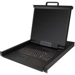 StarTech.com RKCONS1901 Rackmount KVM Console - Single Port VGA KVM with 19" LCD Monitor for Server Rack - Fully Featured Universal 1U LCD KVM Drawer w/Cables & Hardware - USB Support - 50,000 MTBF