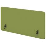 Accent Rapid Acoustic Screen - Banana Green - 1200x595mm Overall Size - 480mm high above the desktop. 80% post consumer recycled content. Side mount suitable for 25-30mm desk tops, Fits for Loctek FLexispot Standing Desk