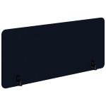 Accent Rapid Acoustic Screen - Dark Blue - 1800x595mm Overal Size - 480mm high above the desktop. 80% post consumer recycled content. Side mount suitable for 25-30mm desk tops.  Fits for Loctek FLexispot Standing Desk
