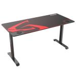 Eureka Ergonomic I60 60'' Large Home Office Gaming Computer Desk with Square Legs, Plenty of Working and Gaming Space, Black