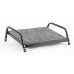 Fluteline Large Footrest - Black Frame With Grey Carpet - Board Size 450mm x 350mm - Height Adjustable Range 40mm-140mm
