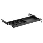 KONIC Ultra Slim Under Desk Drawer - Black - Dimensions 740x250~449x50.8mm - Applicable to 1m x 0.7m or above standing desk.
