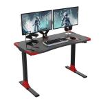 Loctek GET119-L Gaming Desk - Electric Height Adjustable - Height Memory Control Panel - Desktop Size 1200x600x18mm - RGB Light - Headphone & Controller & Cup Holder - Max Load 50kg