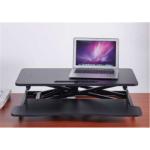 Miro CTHT-DD03 Black Adjustable Height Folding Table 800x400mm With Keyboard Tray Lifting Height From 0.39'' to 19.69'' Laptop Stand