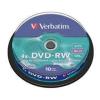 Verbatim 43552 4x DVD-RW - 10 Pack 4.7GB Spindle - Re-writable Verbatim 43552 4x DVD-RW - 10 Pack 4.7GB Spindle - Re-writable