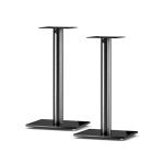 Sonorous SP100-BLK Value Series, 24" Speaker Stand (Pair), Black Glass, Black Aluminium Colour