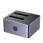 Unitek Y-3026-AU SB3.0 to Dual SATA HDD Aluminium Docking Station with Offline clone function Compatible with all 2.5''/3.5'' SATA HDD/SSD with any capacity - Supports SATA III, SATA II & SATA I - Plug & Play