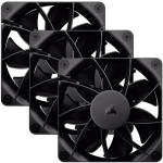 Corsair RS120 Black 120mm Fan Triple Pack with Daisy-chainable 4-pin PWM connectors
