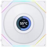 Lian Li UNI FAN TL120 LCD White Digital Addressable RGB 120 Fan, Single pack, White