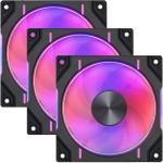 Phanteks D30 120mm PWM DRGB Fan, Reversed, 3 Pack, Black