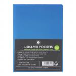 OSC L Shaped Pockets - A4 - 12 Pack - Blue
