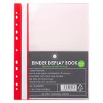 OSC Binder Display Book A4 20 Pocket Red