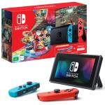 Nintendo Switch Console - Neon v2 With bonus Mario Kart 8 Digital Deluxe Download Code + 3 Month Switch Online Membership