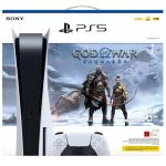 Sony PS5 Playstation 5 Disc Edition Console - God of War Ragnarok Bundle, Game Download Code included