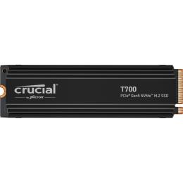 Crucial T700 2TB PCIe Gen 5 NVMe M.2 Internal SSD With Heatsink 2280 - PCIe Gen 5 - up to 12,400MB/s Read - up to 11,800MB/s Write - 1200TB TBW - 5 Years Warranty