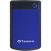 Transcend StoreJet 25H3 2TB Portable External HDD - Blue 2.5" - USB 3.0 - Durable Anti-shock Silicon Outer Shell - Military-Grade Shock Resistance Transcend StoreJet 25H3 2TB Portable External HDD - Blue 2.5" - USB 3.0 - Durable Anti-shock Silicon Outer Shell - Military-Grade Shock Resistance