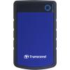 Transcend StoreJet 25H3 4TB Portable External HDD - Blue 2.5" - USB 3.0 - Durable Anti-shock Silicon Outer Shell - Military-Grade Shock Resistance Transcend StoreJet 25H3 4TB Portable External HDD - Blue 2.5" - USB 3.0 - Durable Anti-shock Silicon Outer Shell - Military-Grade Shock Resistance