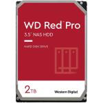 WD Red Pro 2TB 3.5" NAS Internal HDD SATA3 - 64MB Cache - Designed and tested for RAID environments, 8-16 Bay NAS - 5 Years warranty