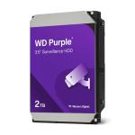 WD Surveillance Purple 2TB 3.5" Internal HDD SATA3 - 64MB Cache - 24x7 always on Reliability - Built for personal, home office or small business - Up to 64 cameras - AllFrame 4K Technology - 3 Years warranty
