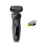 Braun Series 5 50-W1600S Wet & Dry shaver with 1 attachment The EasyClean system delivers a fast and easy cleaning without removing the shaver head