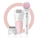 Braun Silk-Epil 5 SES5885 Beauty Set SensoSmart epilator + FaceSpa Epilate, shave, trim, cleanse, exfoliate, apply creams & makeup.