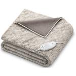Beurer HD75 Cosy heated overblanket (Toffee) with fleece fibre surface keeps you nice and cosy on the sofa or in your bedroom - Automatic switch-off after approx - 3 hours - Machine-washable at 30°C