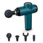 Beurer Fitness MG99 Mini Therapy Device Massage Gun 0.6 kg Lightweight, 4 head attachments, 5 intensity levels, 5 hours operating time Use for self-myofascial release, relieve muscle soreness and stiffness.
