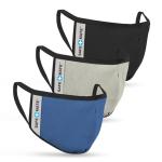 Casemate SM044727 Safe Mate Washable Cloth Mask - Black/Navy/Gray 3 Pack - Kids 7-11 yrs