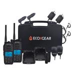 ECOXGEAR ECOXTALK EXG500-2PK UHF 5Watt CB Handheld Radio walkie talkie 17km Long Range, 30 hours Operating Time ,IP67 Waterproof & Dustproof design