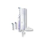 Oral-B Genius 9000 (Purple) Electric Toothbrush helps you protect your delicate gums with the proprietary SmartRing and Pressure Control technology that reduces brushing speed and alerts you to be gentler if you brush too hard.