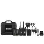 Uniden XTRAK50-2TP TWIN PACK 5W UHF-CB Handheld Commercial Chasis, Replay Function, OLED Display, Waterproof, Accessories AND Hard Case