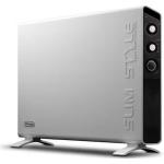 Delonghi 2000W Convector Heater White Slim Style Fast Warmth for Room Size up to 60m3 - Auto off Automatically if Tips Over - HiFi Technology- HCX3220FTS