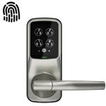 Lockly Secure Plus Smart Lock, Latch, Fingerprint, Bluetooth, Passcode Patent, Satin Nickel