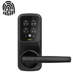 Lockly Secure Plus Smart Lock, Latch, Fingerprint, Bluetooth, Passcode Patent, Matt Black