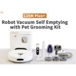 Verefa L20M Plus 11-in-1 Robot Wet & Dry Vacuum Cleaner Pet Grooming Kits Self Empty Dustbin App & Voice Control - 2.4G Hz - Bluetooth Connect - 360 Lidar Navigation - 2-in-1 Dual Purpose Dustbin - 3L Dust Bag - 2600mAh -3000 Pa Pet Model S