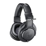 Audio-Technica M Series ATH-M20xBT Wireless Over-Ear Professional Monitor Headphones - Black Built-in Microphone & Controls - Bluetooth - Multipoint - Wired & Wireless - Low Latency Mode - Up to 60 Hours Battery Life