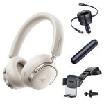 Baseus x Bose Inspire XH1 Wireless Over-Ear Noise Cancelling Headphones - Starlight White Car Bundle - Includes Baseus Enjoyment Max 60W USB-C Car Charger, Baseus Easy Control Clamp Car Mount & Baseus A0 Pro Car Vacuum Cleaner - Worth $270