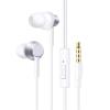 Baseus Encok HZ11 Wired In-Ear Headphones - Moon White - In-line microphone & 1-button remote - Noise-isolating design - 3.5mm connector Baseus Encok HZ11 Wired In-Ear Headphones - Moon White - In-line microphone & 1-button remote - Noise-isolating design - 3.5mm connector