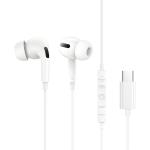 Baseus Encok CZ18 Wired USB-C In-Ear Headphones - Moon White 10mm drivers - Noise-isolating design - In-line microphone & 3-button remote - Compatible with USB-C iPhone, Samsung Galaxy & more