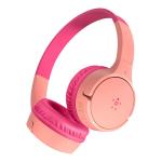 Belkin SoundForm Mini Wireless Headphones for Kids - Pink Volume Limited - Water Resistant - Up to 30 Hours Battery Life - 2 Years Warranty
