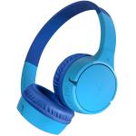 Belkin SoundForm Mini 2 Wireless Headphones for Kids - Blue Volume Limited to -85dB - Spill Resistant & Durable - Up to 30 Hours Battery Life with USB-C Fast Charging - 2 Years Warranty