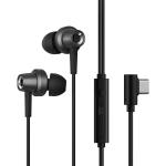 Edifier GM260 Plus USB-C Wired In-Ear Gaming Earbuds - Black In-line Mic & Remote - 10mm Titanium Drivers - Premium Metal Finish - L-Shaped USB-C Plug - Comfortable for All-Day Use